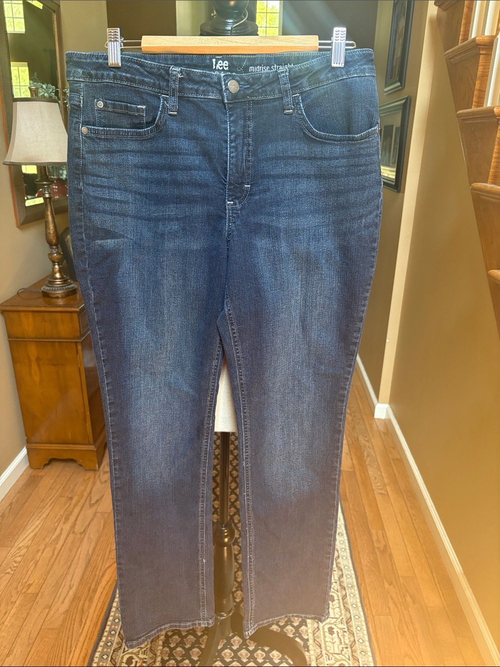 Lee Riders Women's Midrise Straight Leg Jeans
